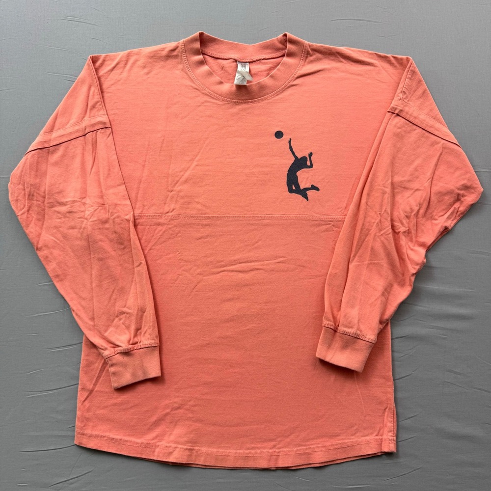 Zero Gravitee Volleyball Spirit‎ Jersey Long Sleeve Shirt Coral Pink XS Mens